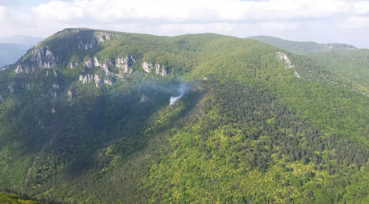 Incendiul din Parcul Național Domogled - Valea Cernei, ziua 6, sub Cod galben de vânt