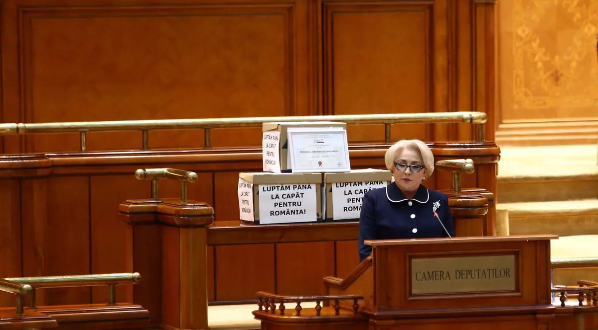 Viorica Dancila in parlament