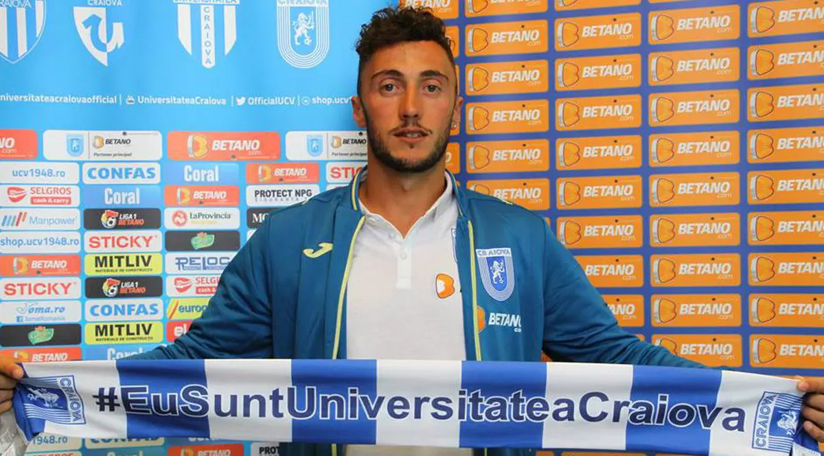 Portarul italian Pigliacelli a semnat cu U Craiova. Debutează azi pentru olteni