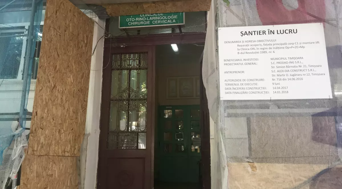 Incendiu la clinica ORL din timișoara
