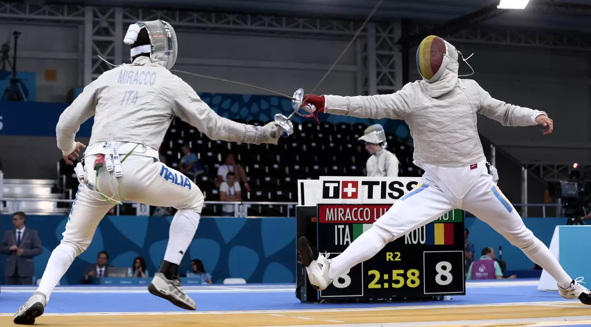 Echipa masculină de sabie a României, locul 4 la Europenele din Serbia