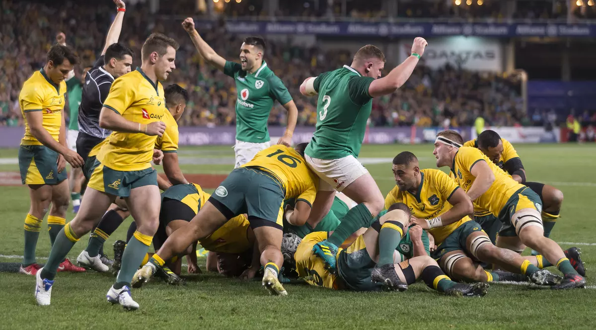 Irlanda a învins Australia (20-16), într-un meci test de rugby