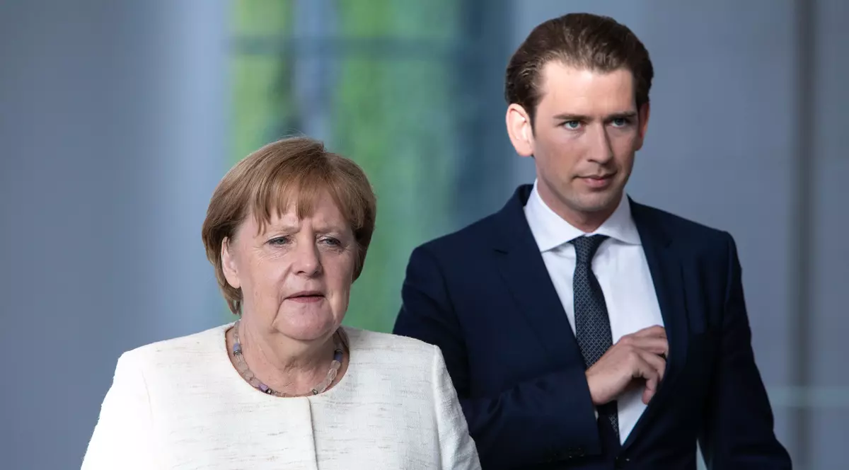 Austria acuză Germania de spionaj. Sebastian Kurz și Angela Merkel