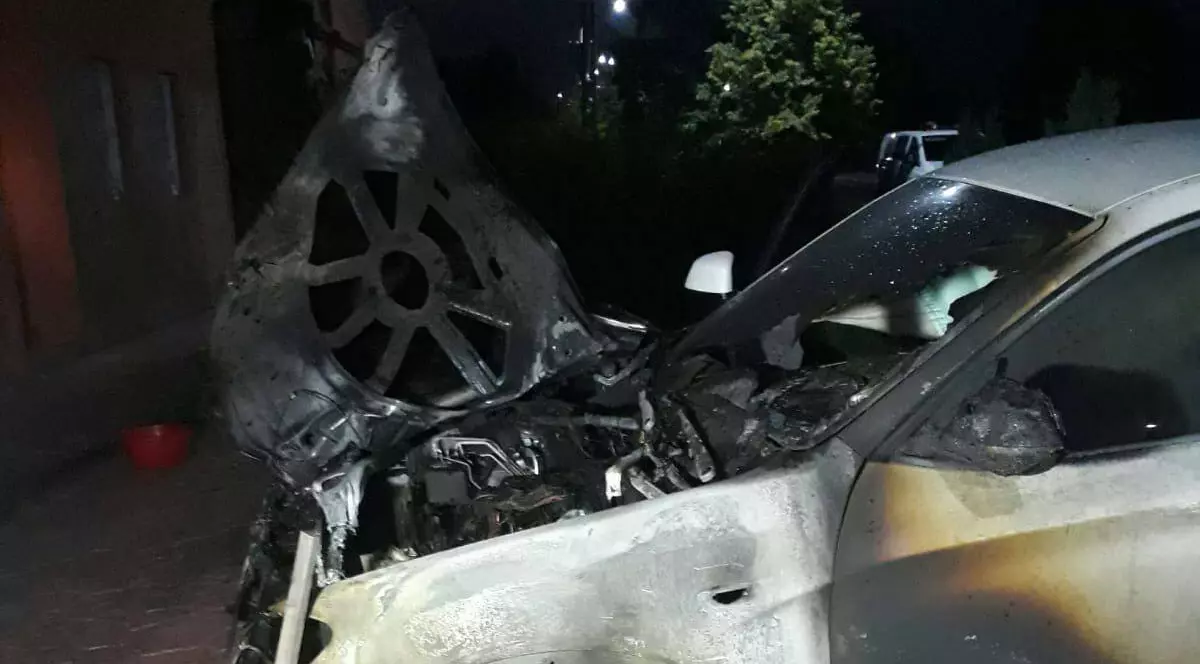 Mașina Georgetei Rus, fost consilier județean din Timiș, a luat foc