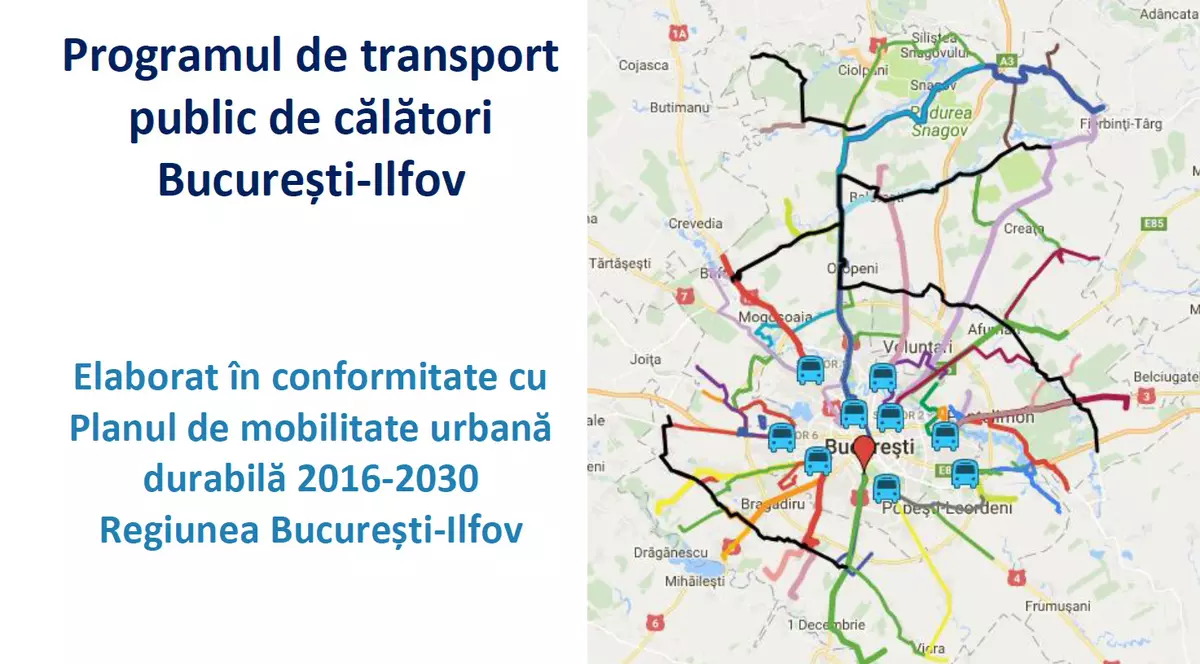 DOCUMENT | Cum arată programul de transport public de călători București-Ilfov
