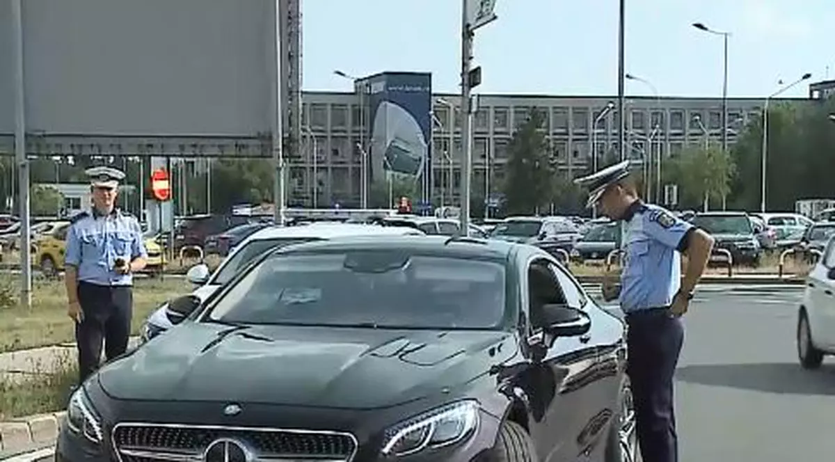 simona halep oprita in trafic