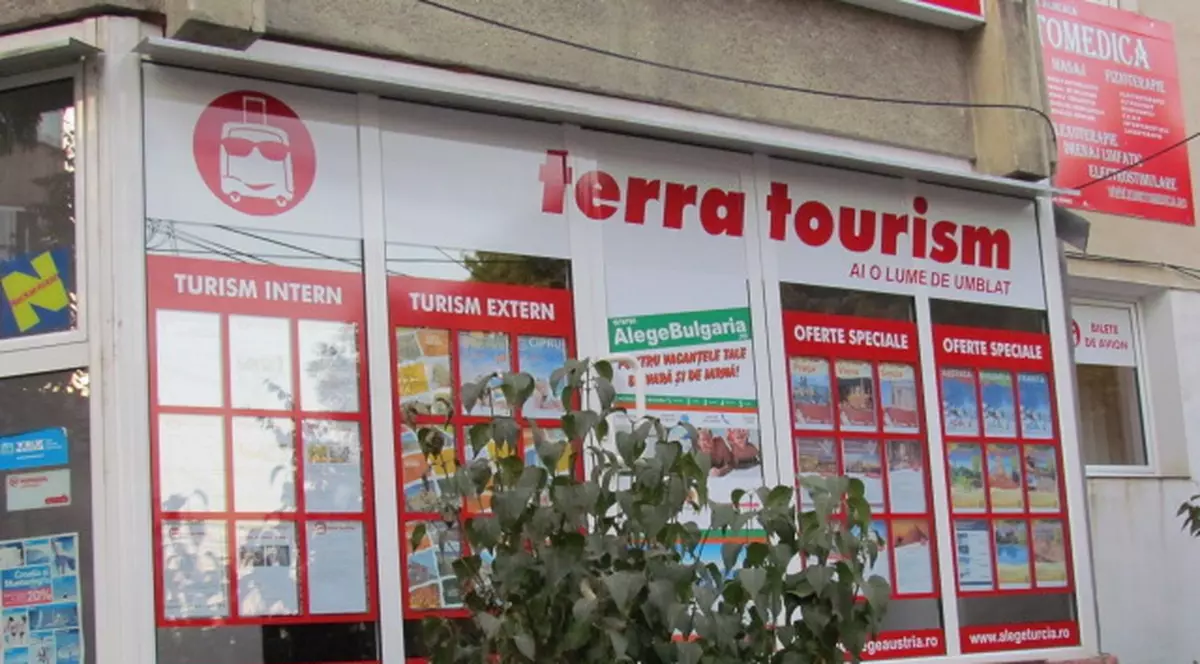 Agenția Terra Tourism și-a anunțat intrarea în insolvență. Unul dintre sediile Agenției Terra Tourism