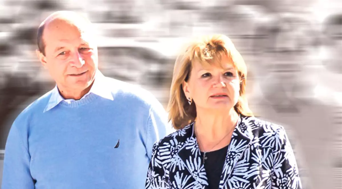 Maria Băsescu administrează terenul agricol de la Nana. Traian (s) și Maria Băsescu