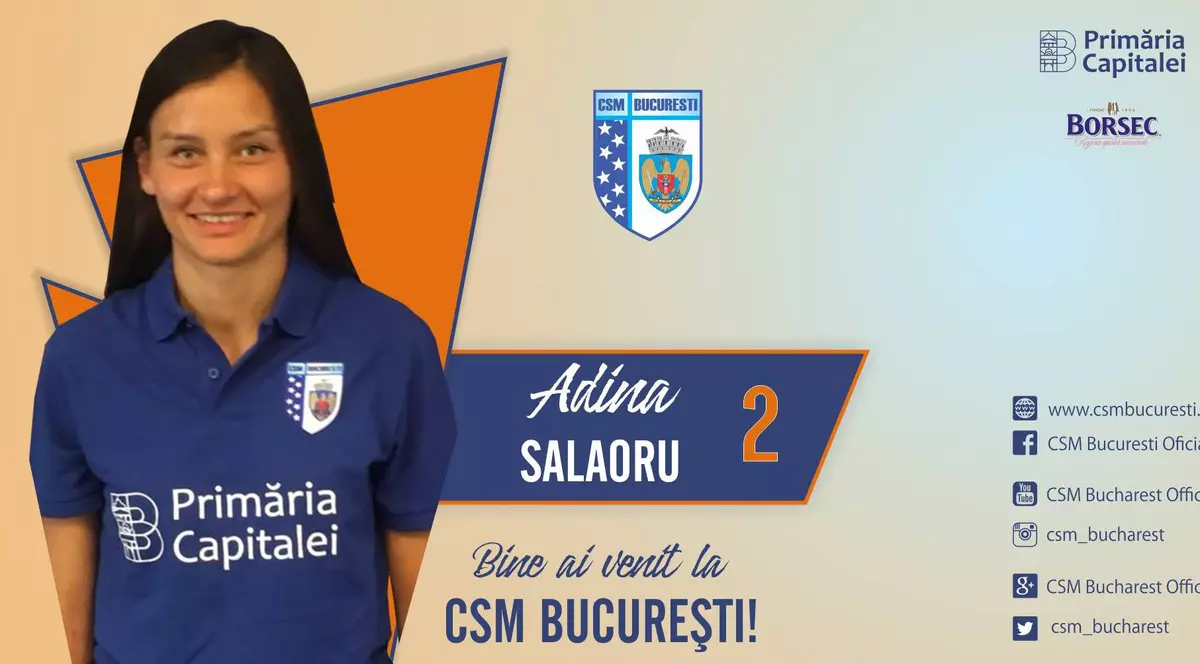 Voleibalista Adina Salaoru, de la Alba Blaj, la CSM București