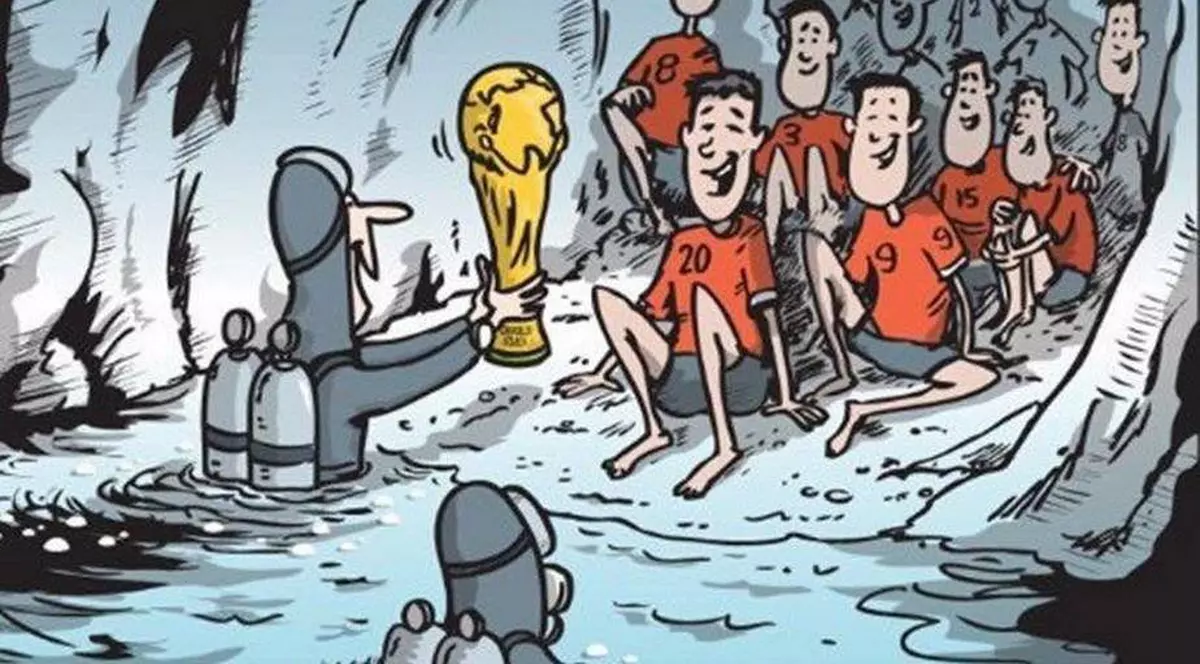 FIFA i-a chemat pe copiii blocați în peștera din Thailanda la finala Cupei Mondiale