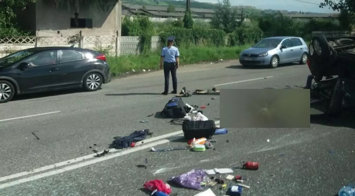 Accident în localitatea Peștiș din Hunedoara.. Un bărbat a murit și alte cinci persoane au fost rănite