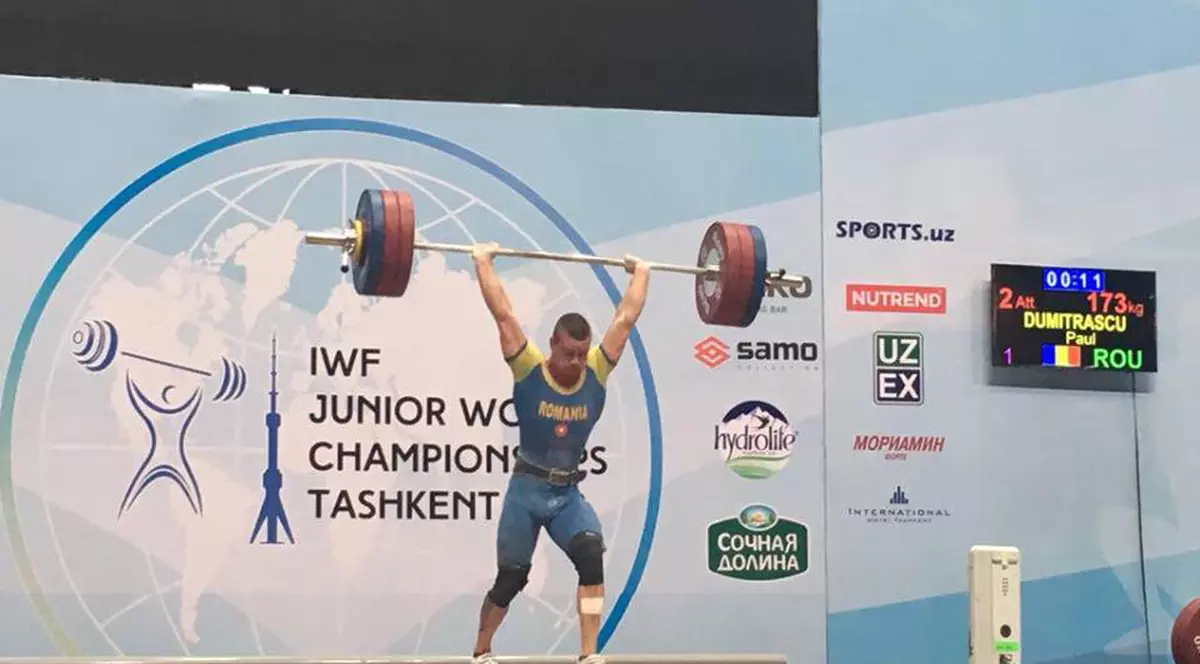 Halterofilul Paul Dumitraşcu, vicecampion mondial de juniori la categoria 69 kg