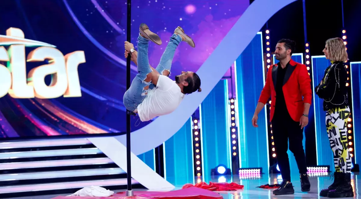 Pepe, Lidia Buble și Dorian Popa, acrobații la bară. Cum au fost surprinși cei trei