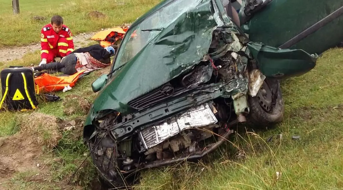 Accident cu patru victime pe DN 1A