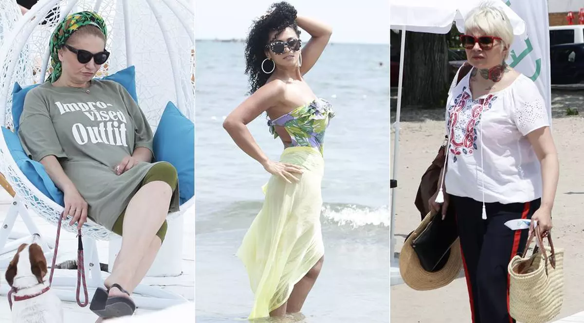 Majda, Cristina Cioran și Catinca Roman s-au întâlnit pe plajă