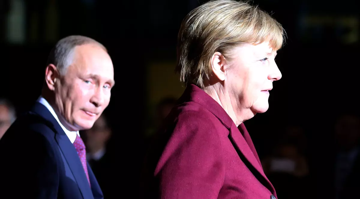 Angela Merkel se întâlnește cu Vladimir Putin, în Germania. Angela Merkel și Vladimir Putin