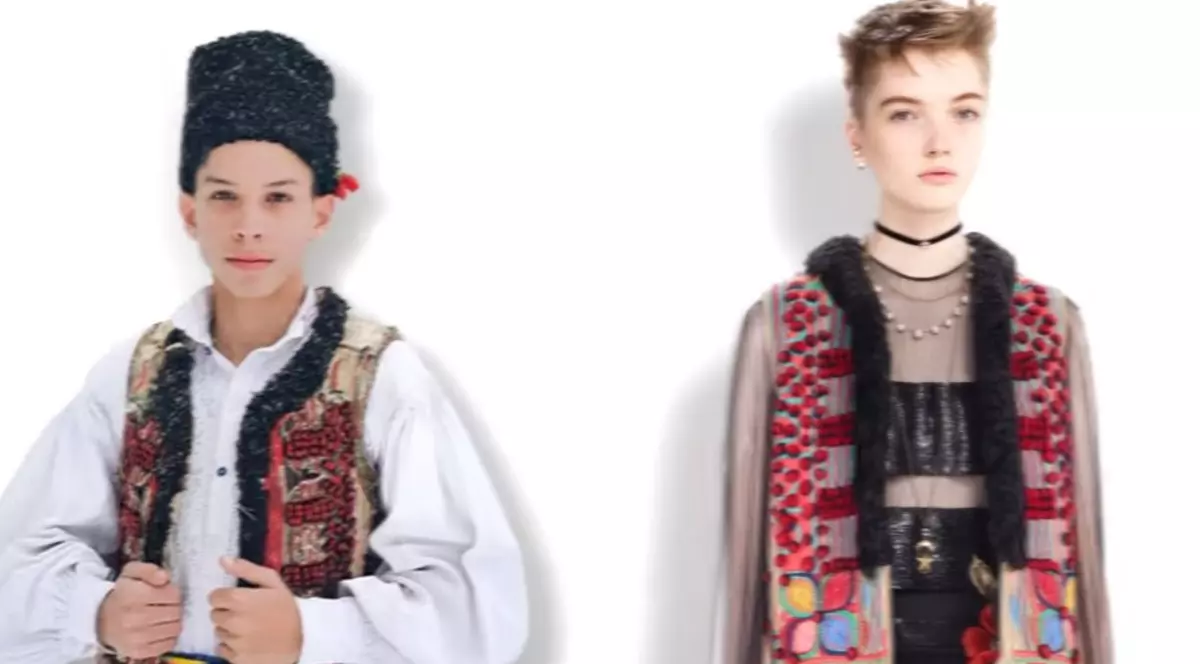 Dior a copiat o vestă tradițională