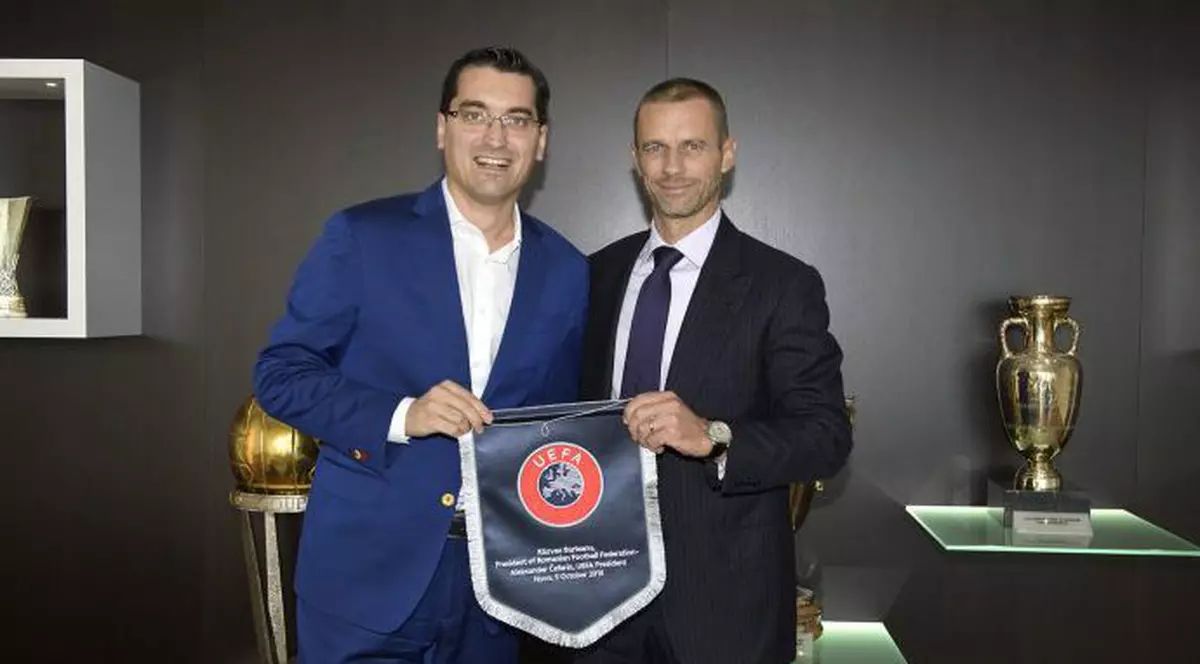 Răzvan Burleanu îl va susține pe Aleksander Ceferin la alegerile UEFA