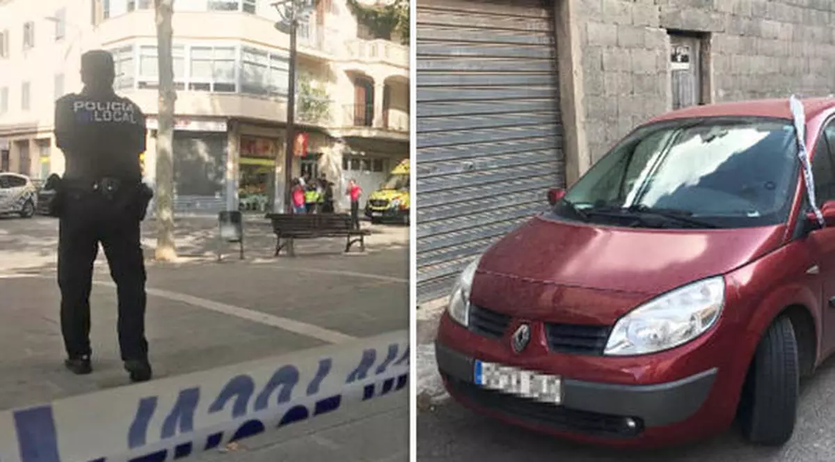 Un spaniol și-a uitat nepoata de 10 luni în mașină. Mașina, un Reanult vișiniu, în care a avut loc tragedia
