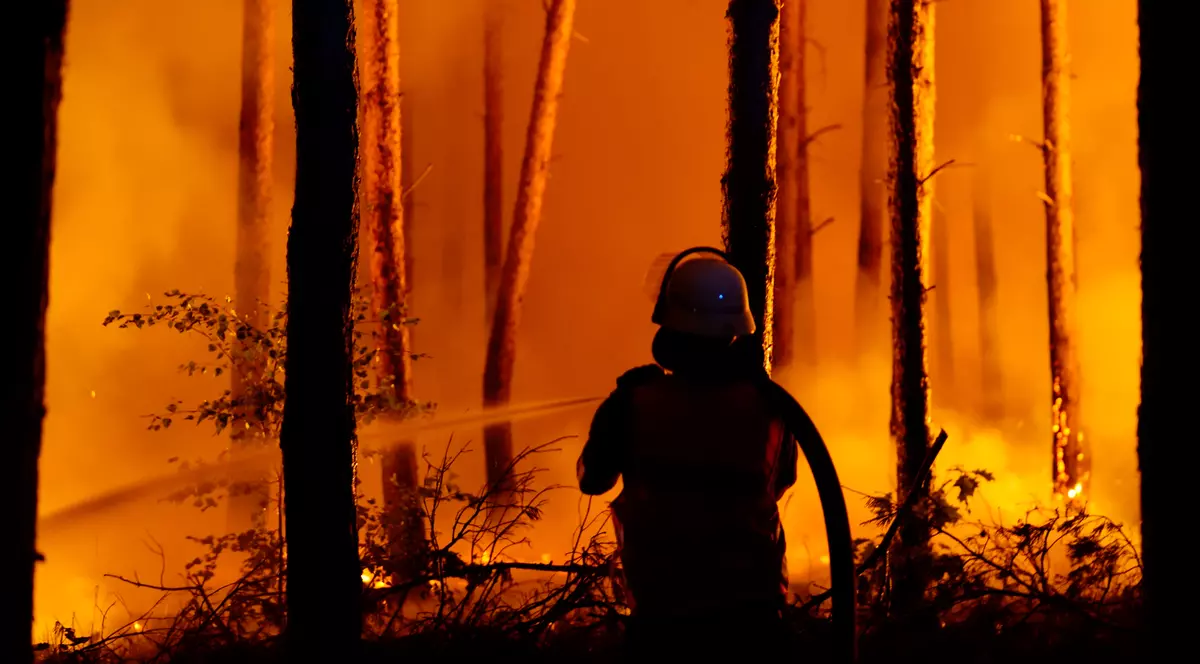 Incendiu de proporții în apropiere de Berlin