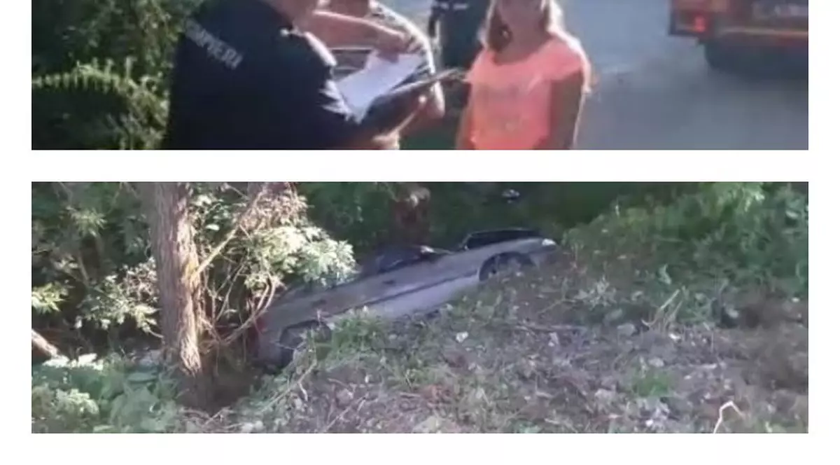 O tânără de 18 ani din Argeș a fost rănită. Mașina căzută într-o râpă din comuna Corbeni
