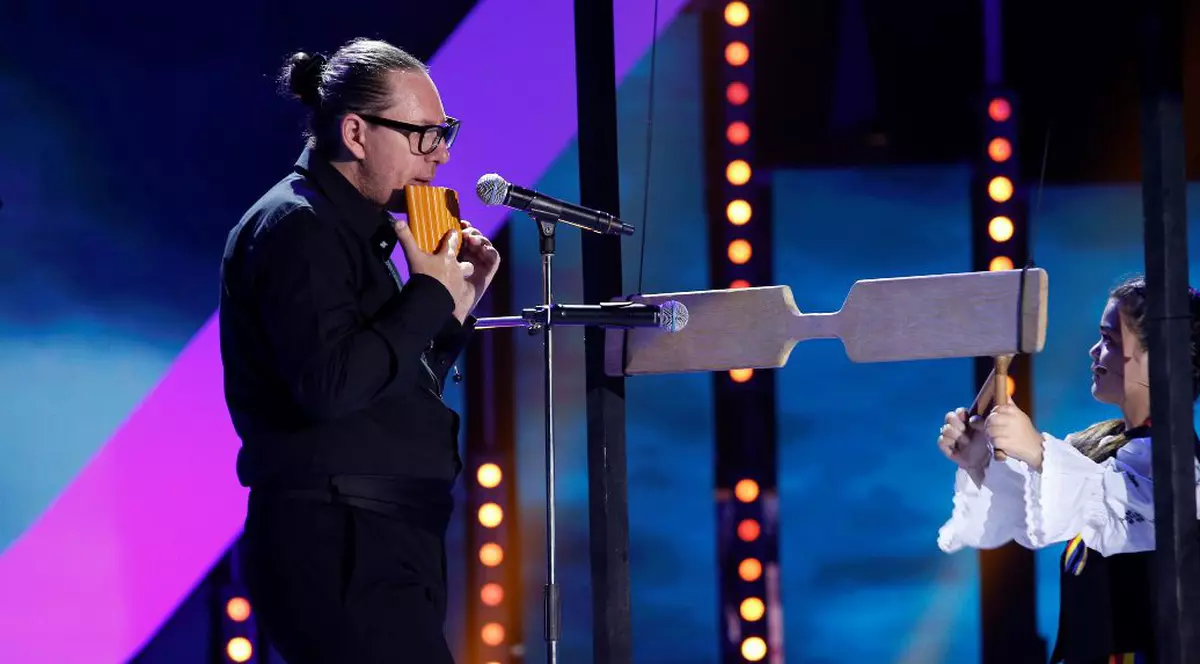 Marian Drăgulescu, Nicolae Voiculeț și Călin Geambașu, pe  scena “Next Star”