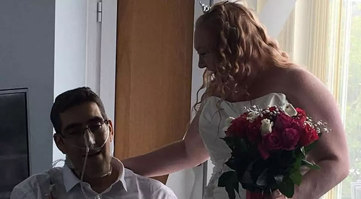 sotul care a murit imediat dupa nunta din cauza unui cancer
