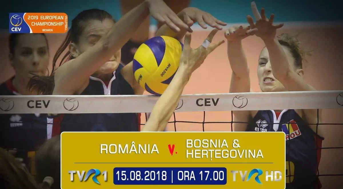 Volei masculin şi feminin, din preliminariile CE 2019, în direct la TVR