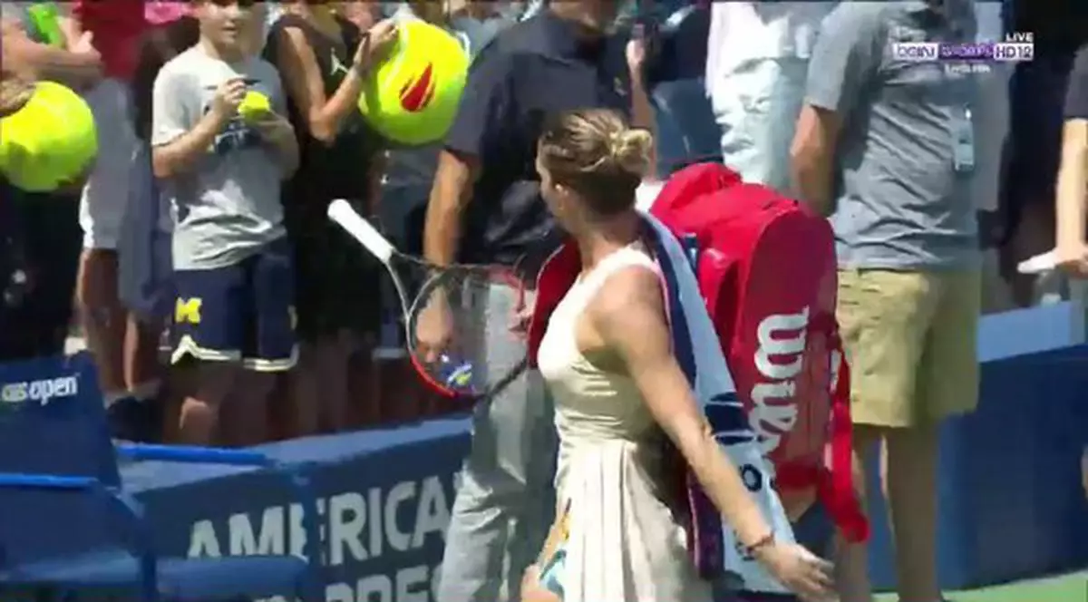 Ce a făcut Simona Halep cu racheta ruptă la US Open