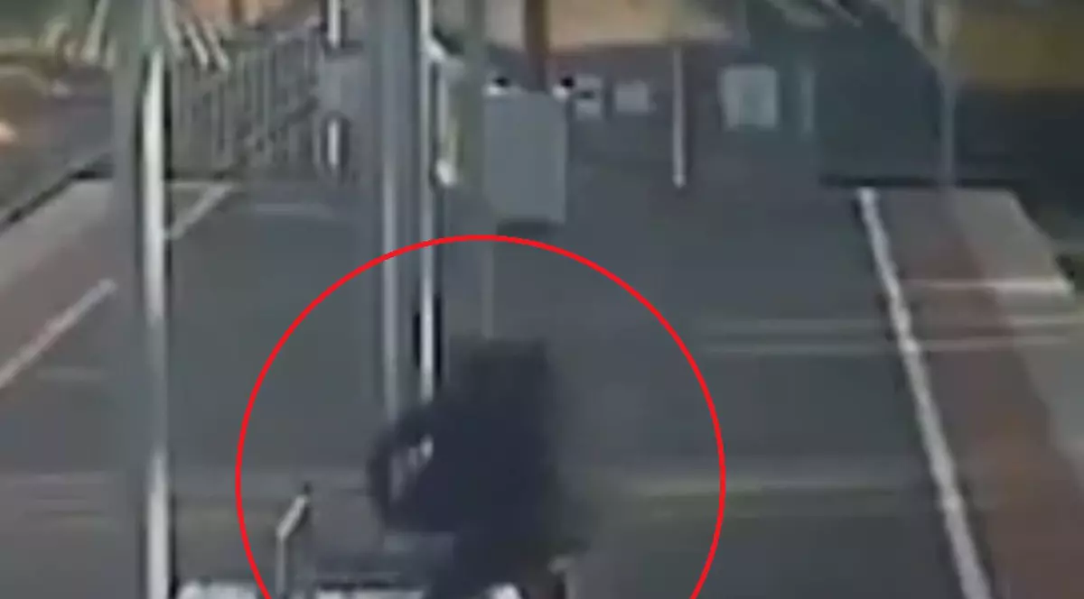 Tânărul care si-a tras ubita spre șinele de cale ferată