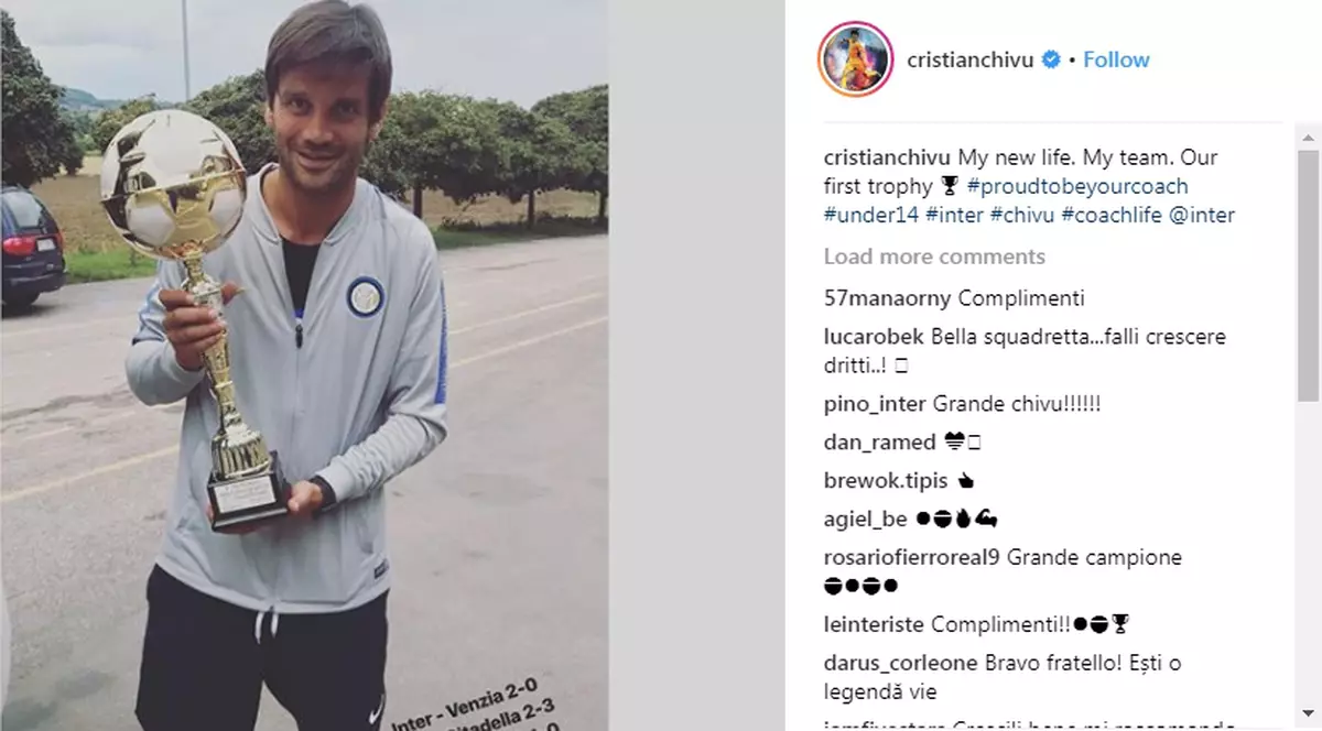 Cristi Chivu, mândru de primul lui trofeu ca antrenor