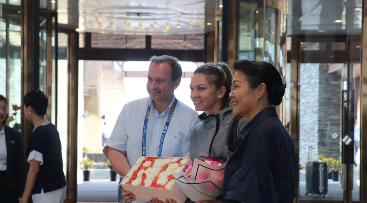 Simona Halep a ajuns la Wuhan