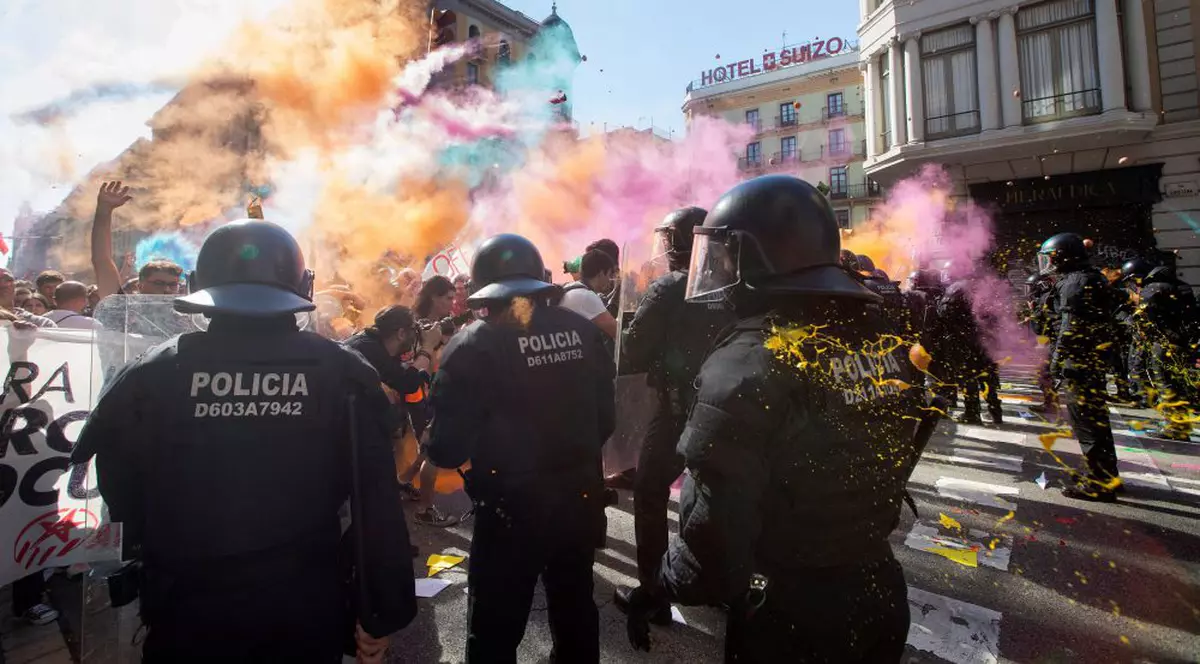 Violențe la Barcelona