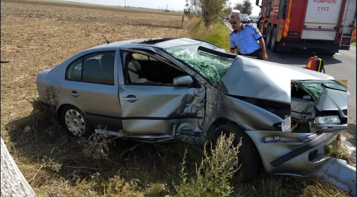 O gravidă în opt luni a fost preluată de elicopterul SMURD în Constanța, după ce a fost implicată într-un accident