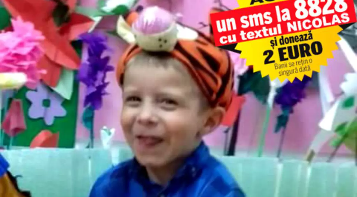 La numai cinci anișori, inima lui Nicolas poate ceda în orice moment. Băiețelul, născut cu o malformație cardiacă, are nevoie urgent de 1.000 de lei pentru un control de specialitate
