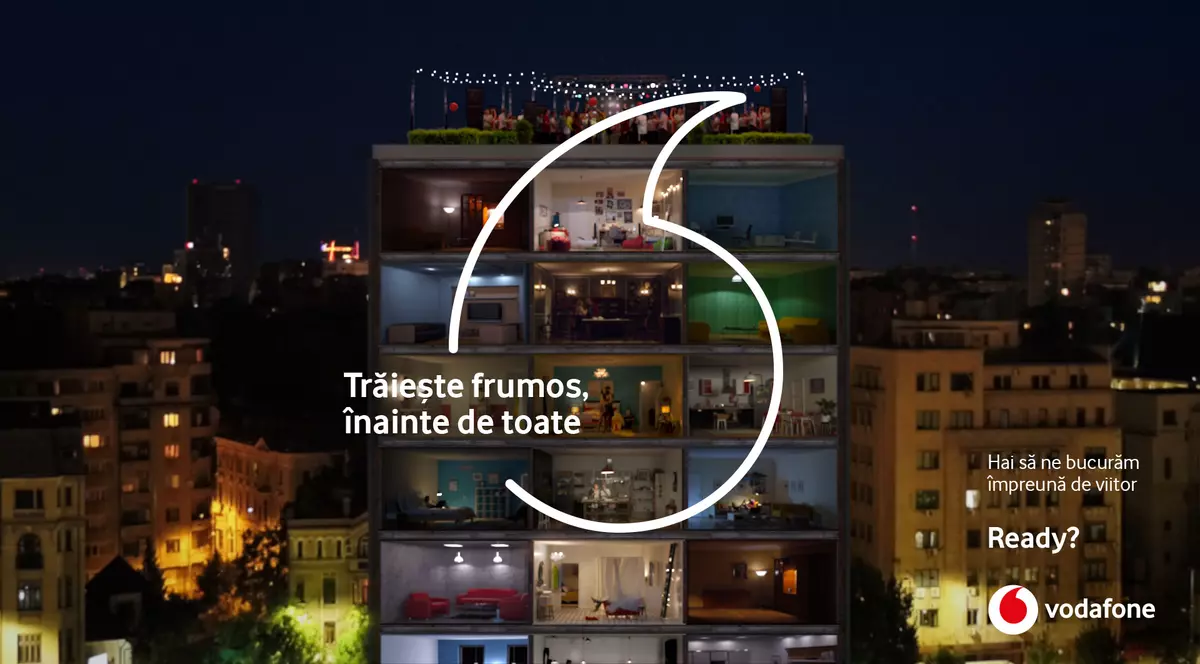 Vodafone România lansează campania neconvențională de brand „Trăiește frumos înainte de toate"