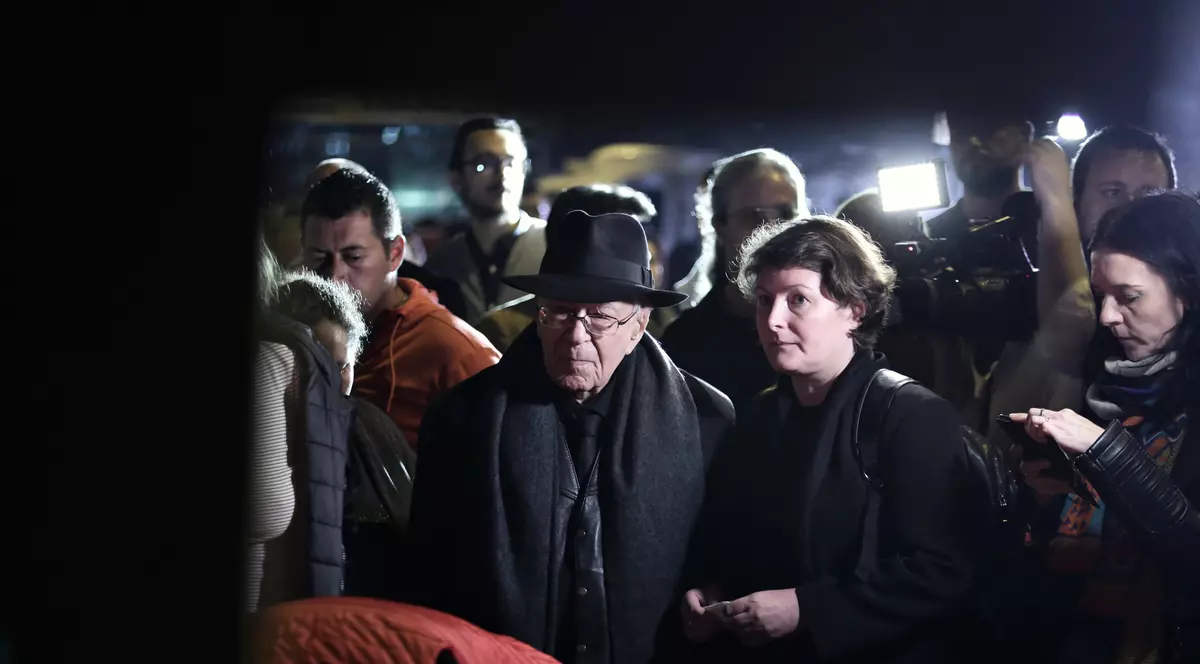 Mihai Șora, la comemorarea de trei ani de la Colectiv. Mihai Șora, la Colectiv. Foto credit: Dumitru Angelescu