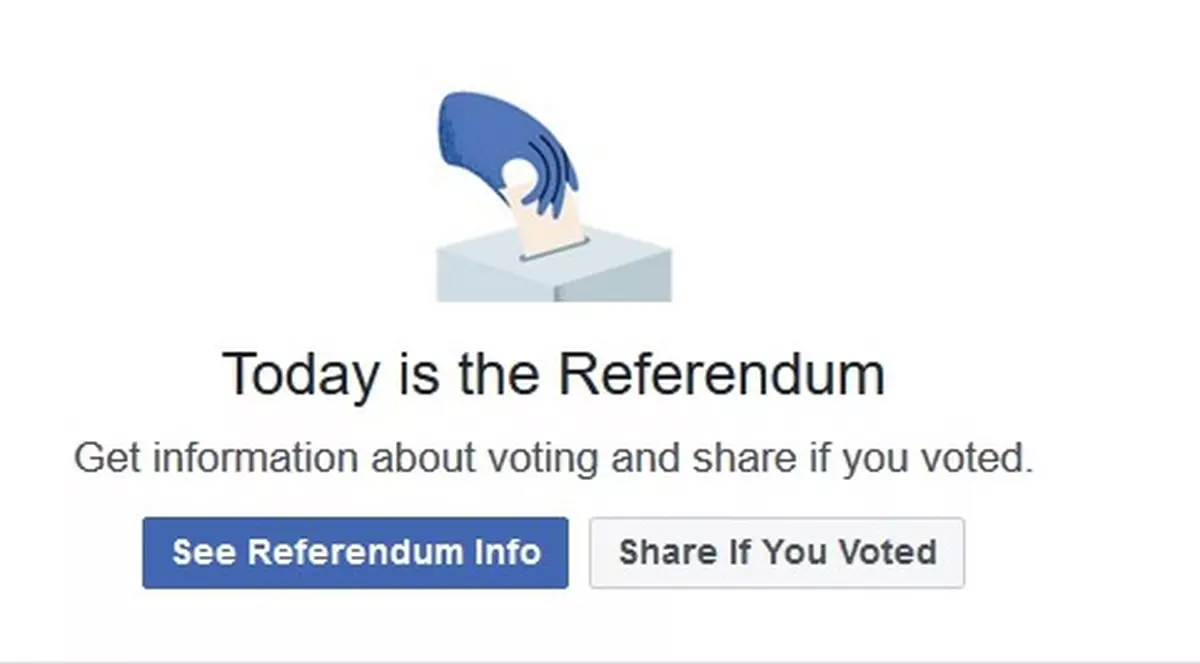 Mesajul afișat de Facebook despre referendumul pentru definirea familiei