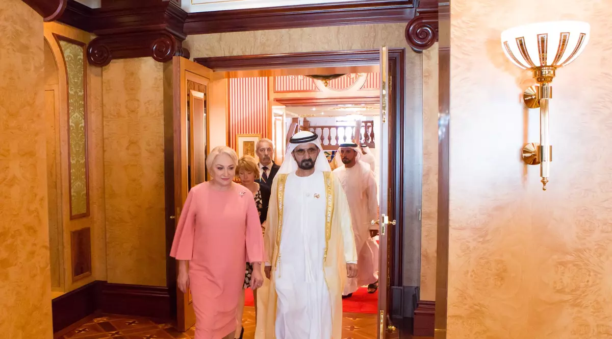 FOTO. Dăncilă spune că oficialii Emiratelor Arabe și președintele Turciei vor să facă investiții în România. Un port în București și un spital la Constanța