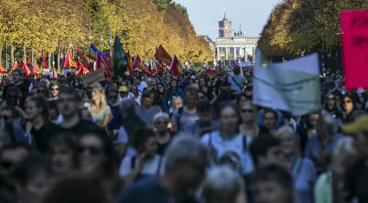 Protest de amploare la Berlin