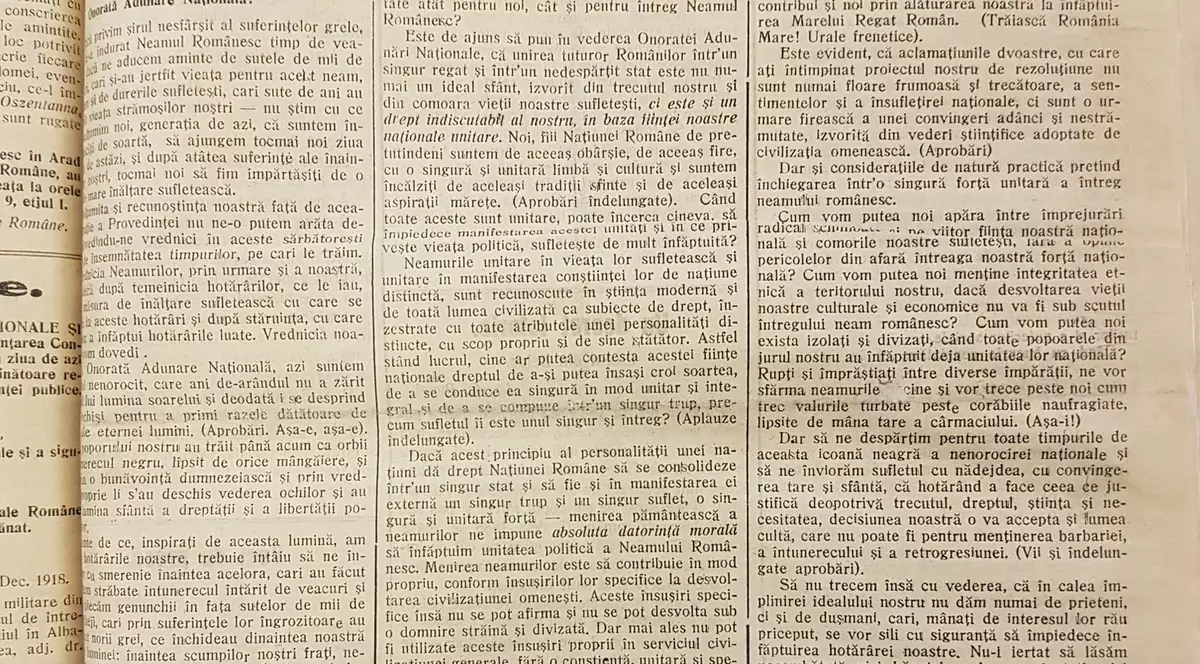 România Mare, rătăcită la 1918 printre declaraţii politice şi ştiri despre război. Cum a tratat presa acelor vremuri Marea Unire