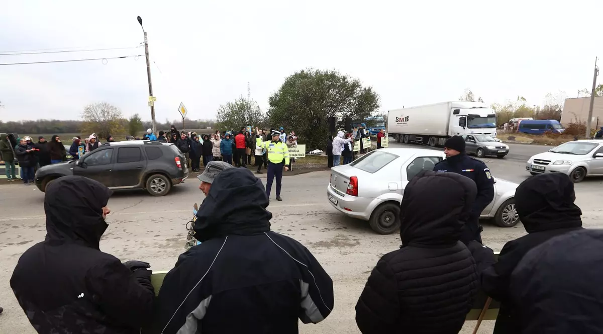 VIDEO/Protest pe centura Capitalei. Circulația a fost blocată