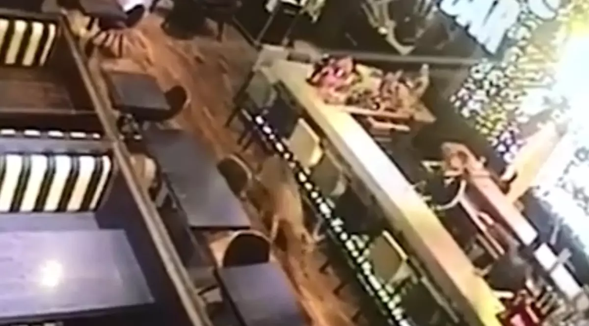 Surpriză totală pentru cei prezenți într-un bar la primele ore ale dimineții! Un 