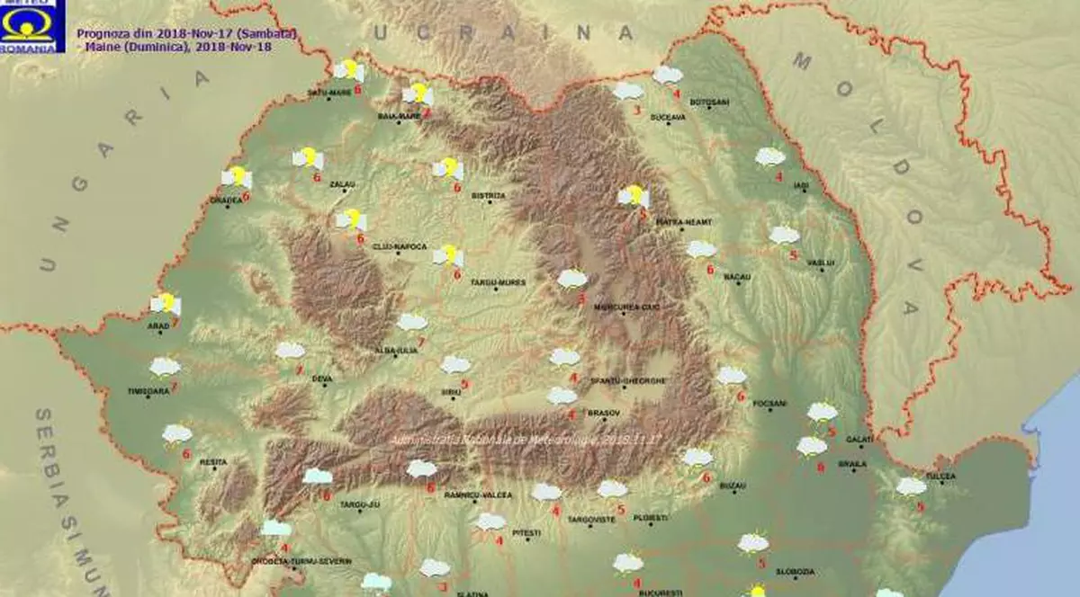 Prognoza meteo pe 18 noiembrie. Meteorologii anunță ninsori și frig