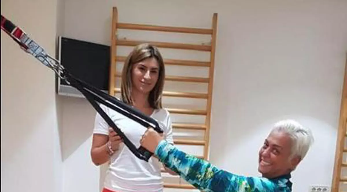 Monica Anghel lucrează din greu la sală pentru a-și menține silueta