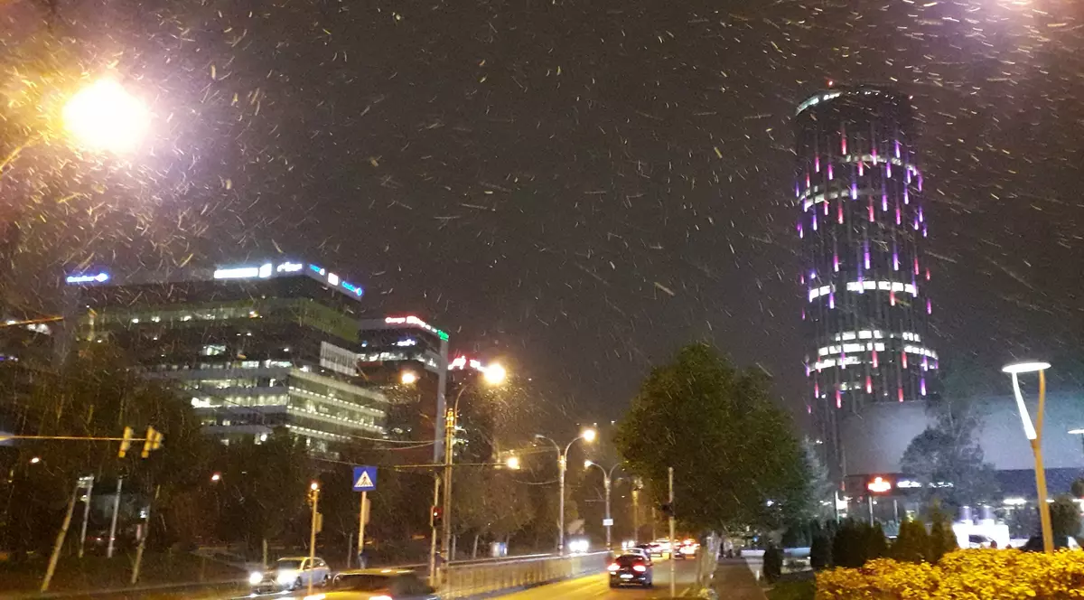 FOTO| Prima ninsoare în București din 2018