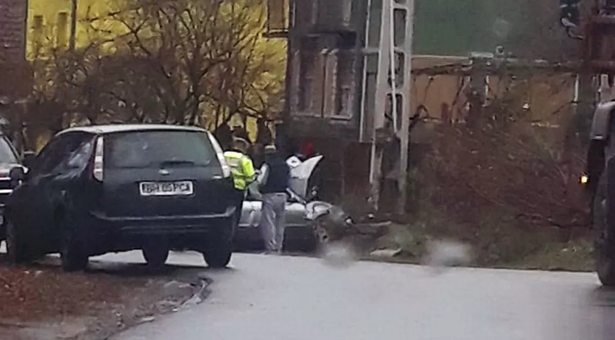 Un pădurar din Bihor a murit într-un grav accident auto. Imagine de la locul accidentului, în care un pădurar din Bihor a murit