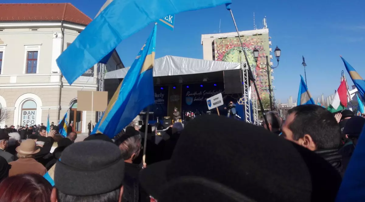 Mii de participanți la un miting pentru autonomia teritorială a Ținutului Secuiesc