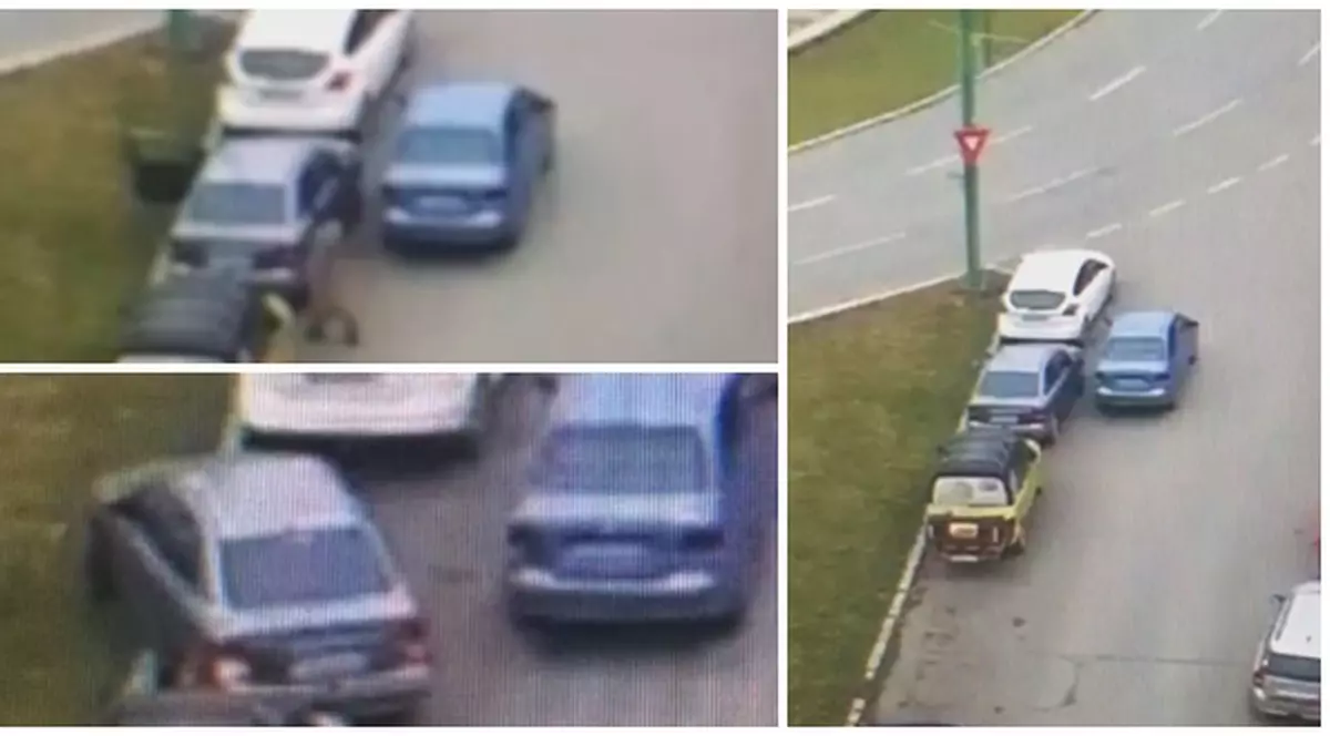 Isprava unei șoferițe blocată de un alt autoturism, la Timișoara. Soluția ingenioasă filmată de o cameră de supraveghereIsprava unei șoferițe blocată de un alt autoturism, la Timișoara. Soluția ingenioasă filmată de o cameră de supraveghere