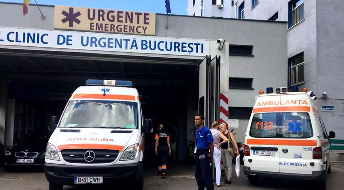 Un pacient ars din Constanța e ținut la Spitalul Floreasca. Spitalul de Urgenta Floreasca - camera de gardă